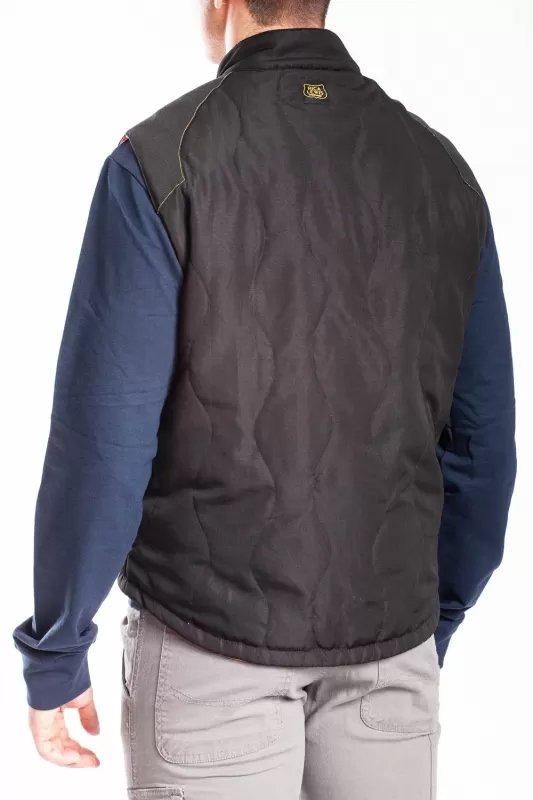 Standardized reversible quilted vest GILET