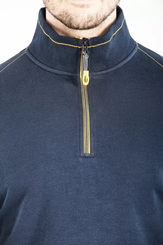 Sweat avec col camionneur HALFZIP