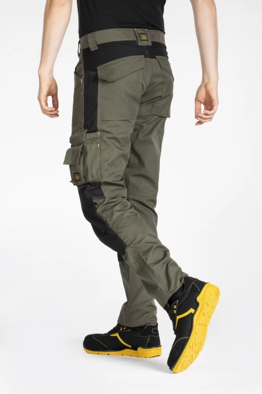 Multi-pocket work pants MOBILON KAKI