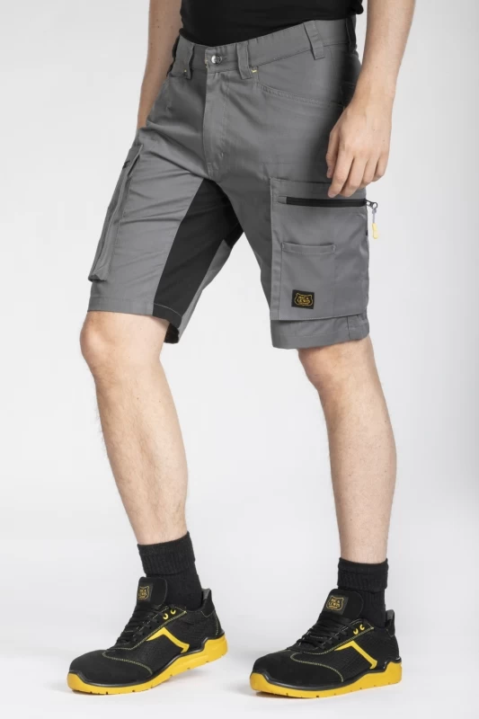 Multi-pocket work Bermuda shorts MOBISHO GREY