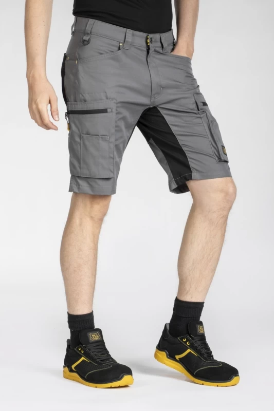 Multi-pocket work Bermuda shorts MOBISHO GREY