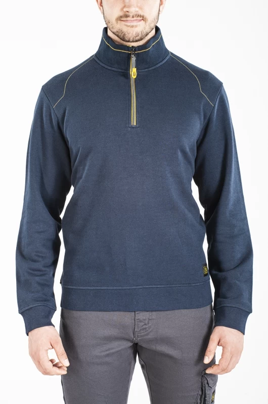 Sweat avec col camionneur HALFZIP