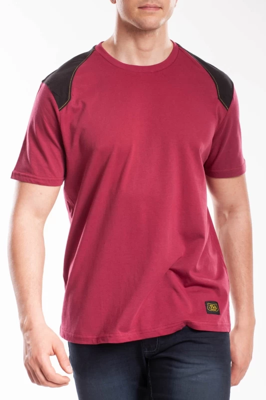 Reinforced cotton T-shirt WORKTS RED