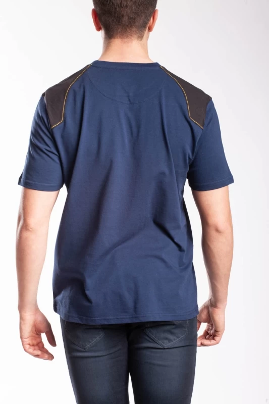 Reinforced cotton T-shirt WORKTS BLUE