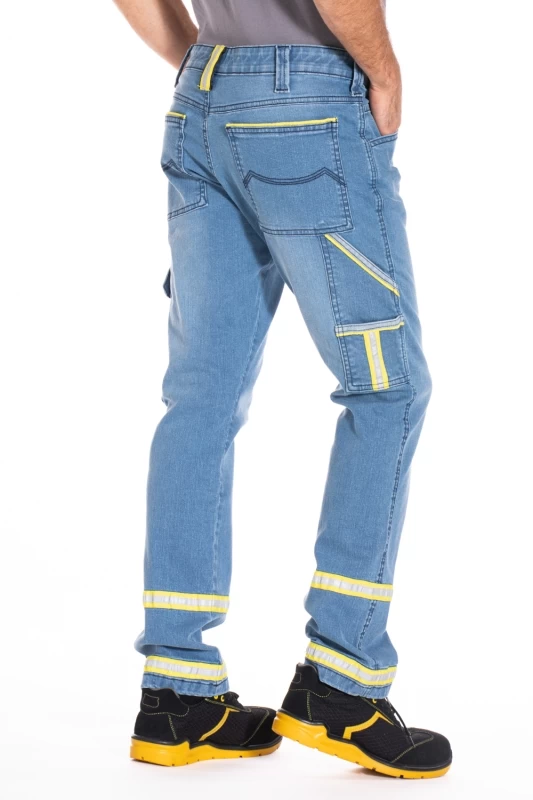 Work jeans with reflective stripes CLARO