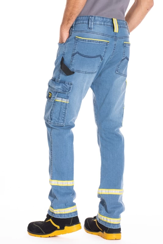 Work jeans with reflective stripes CLARO