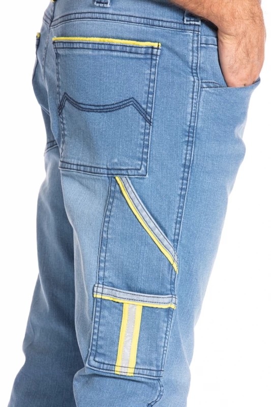 Work jeans with reflective stripes CLARO