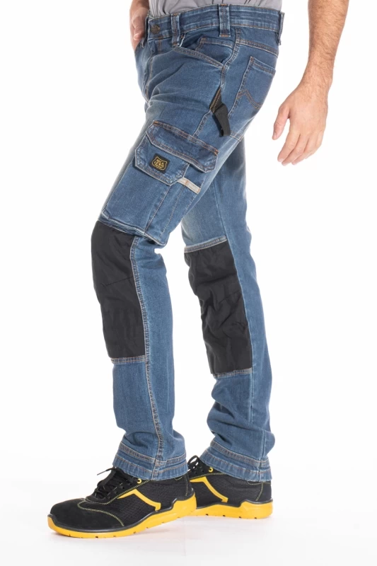 Jeans de travail Fibreflex® avec emplacement genouillères JOBPRO 