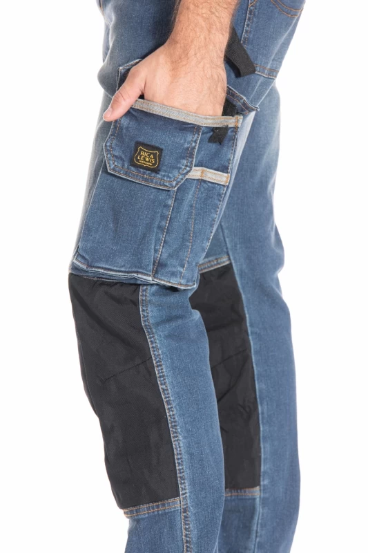 Jeans de travail Fibreflex® avec emplacement genouillères JOBPRO 