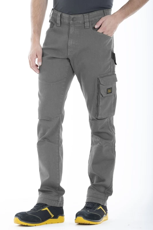 Pantaloni da lavoro multitasche stretch Fibreflex® JOBC GRIGIO