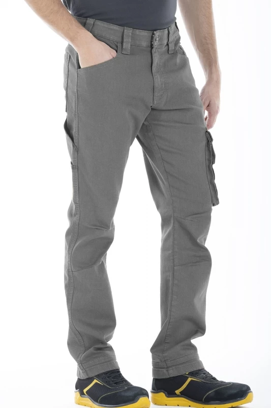 Pantaloni da lavoro multitasche stretch Fibreflex® JOBC GRIGIO