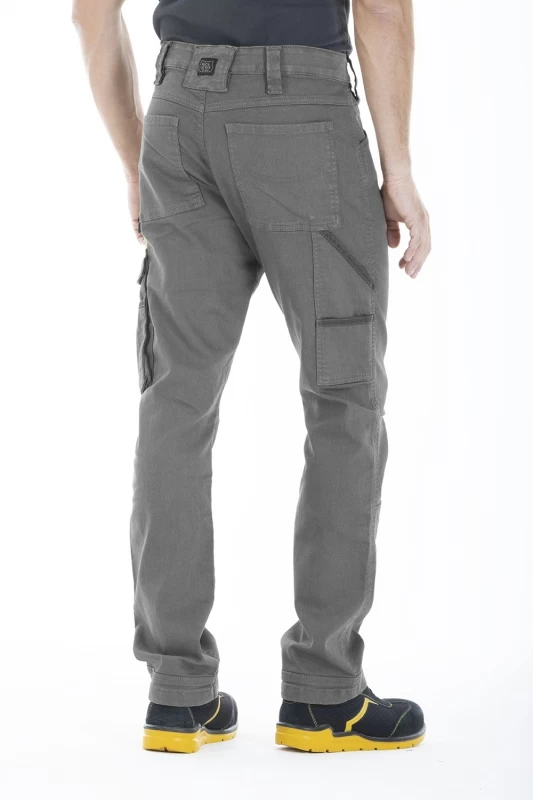 Pantaloni da lavoro multitasche stretch Fibreflex® JOBC GRIGIO