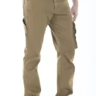 Pantaloni da lavoro multitasche stretch Fibreflex® JOBC TABACCO