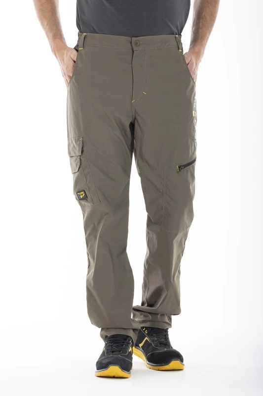 Multi-pocket technical work pants LONGTEC