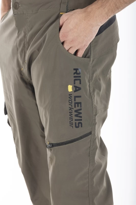 Multi-pocket technical work pants LONGTEC