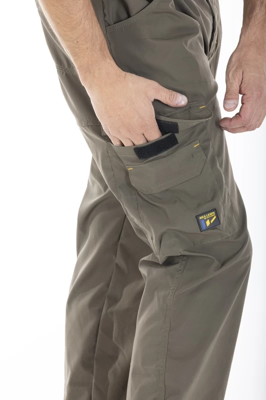 Multi-pocket technical work pants LONGTEC